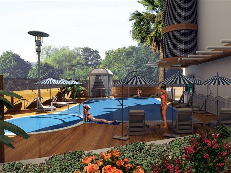 Kleopatra Blue Hawai Hotel อลันยา ภายนอก รูปภาพ